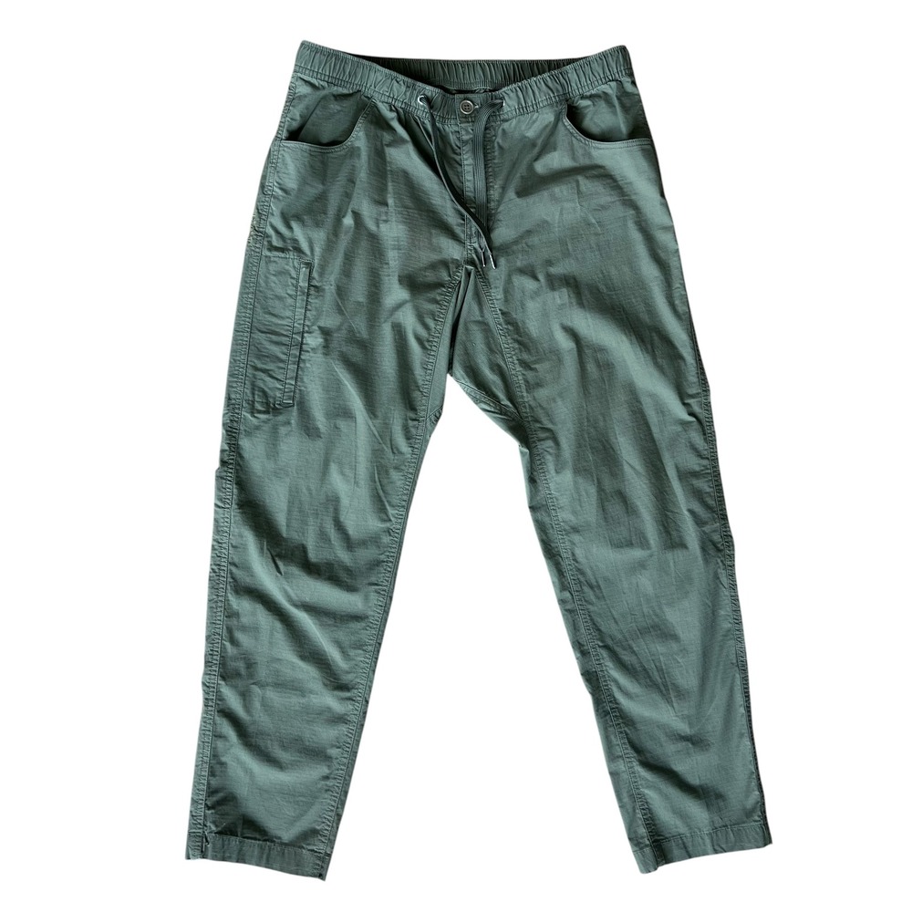 BYLT Weekender Pants Mens Size XL Green Lightweight Drawstring Stretch Chino